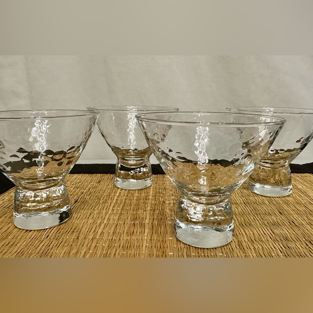 ❌SOLD-Glass Cocktail /Dessert Set of 4